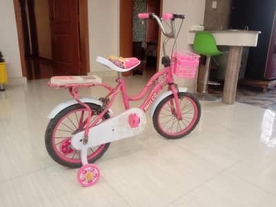Philco Barbie theme girls bicyle Pink - with training wheels
