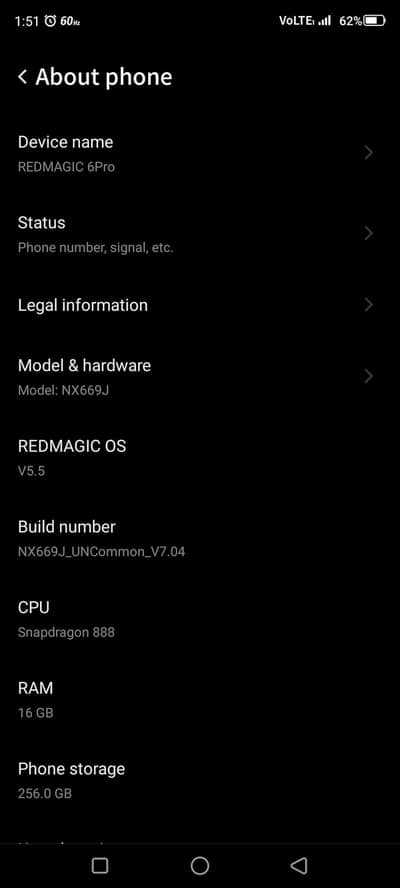Redmagic 6s pro Ghost Edition