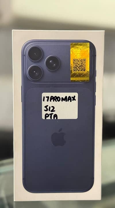 Apple 17 pro Max 512GB Pta Approved Box Pack Non Active
