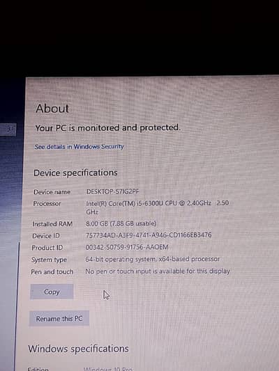 Lenovo ThinkPad T470 - i5 6300U, 8GB RAM, 250GB SSD - Original Charger