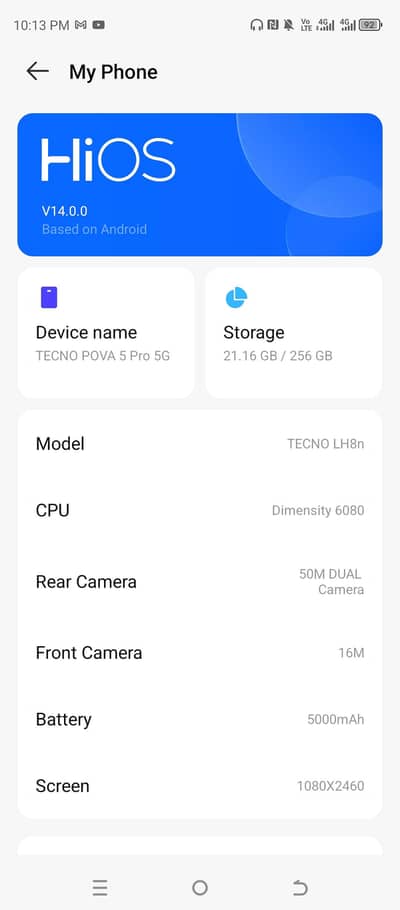 Tecno pova 5pro 5G