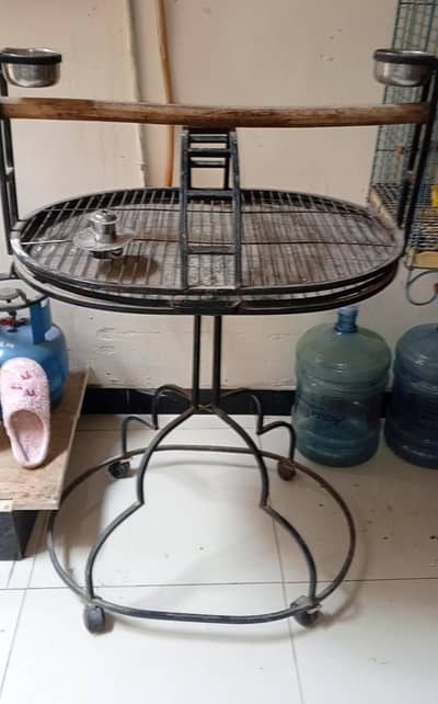 parrot iron stand