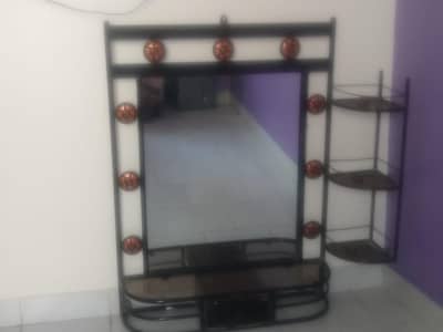 wall mirror in beautiful iron frame.