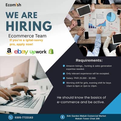 We are hiring male and female!!