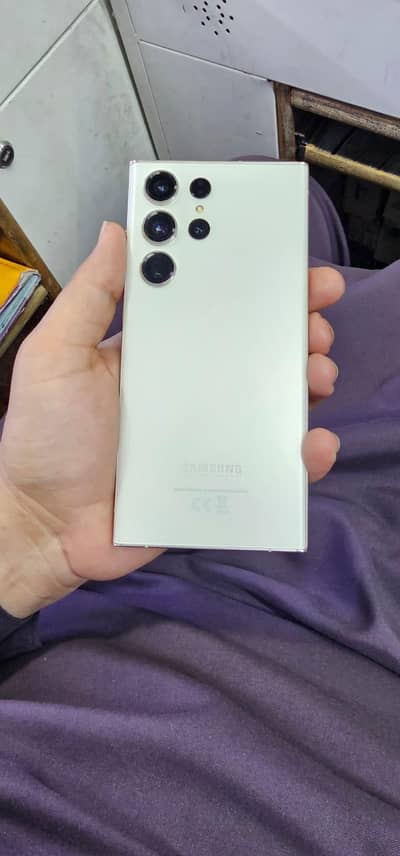 Samsung S23 ultra non P T A 12gb 256 gb dual physical Sim white color