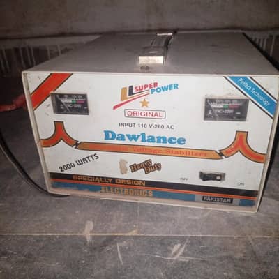 Dawlance stabilizer original  for refrigerator 2000 watt