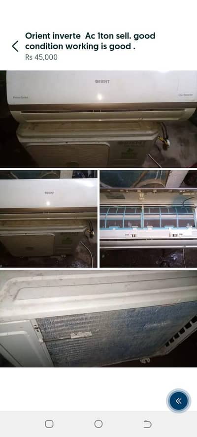 orient inverter  Ac 1ton sell . working is good conditions. i