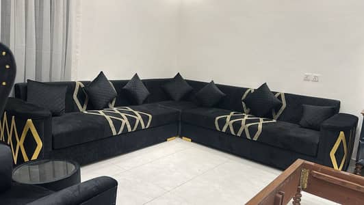8 seats L shaped sofa