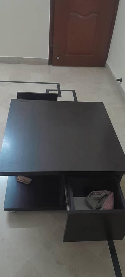 iron stand, center table and shelve