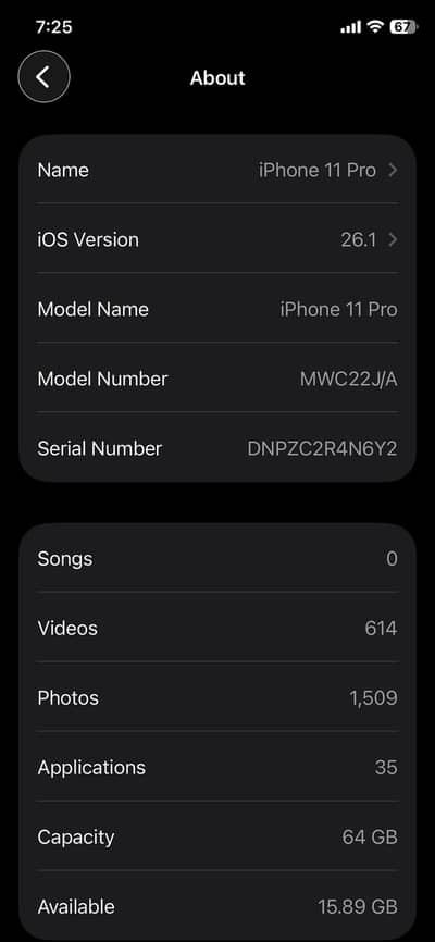 iPhone 11 pro 64gb Pta Approved 92% Battery health