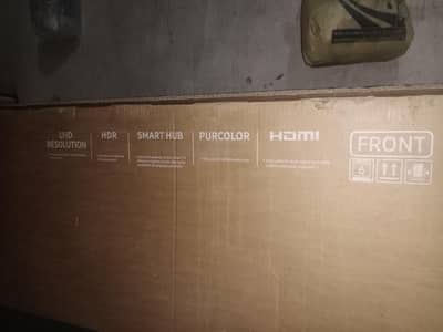 New smart led tv 55 inch And crab