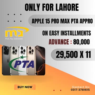 Apple iPhone 15 Pro Max Pta On Installments