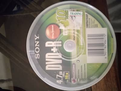 DVD/R pack of 10 DVDs