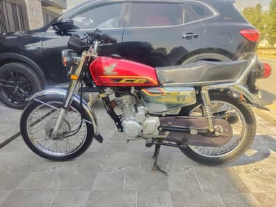 HONDA CG125 SELF START FOR SALE 2022 MODEL RED COLOUR