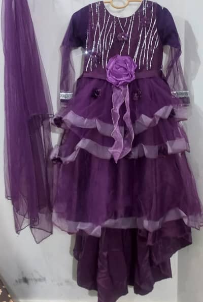purple tail frock