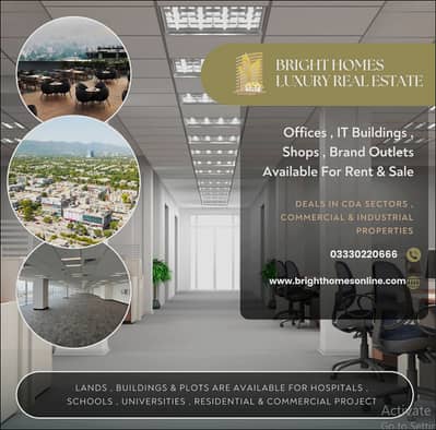 F-10 Shop 580 Sqft Main Double Road Ground and Lower Ground available