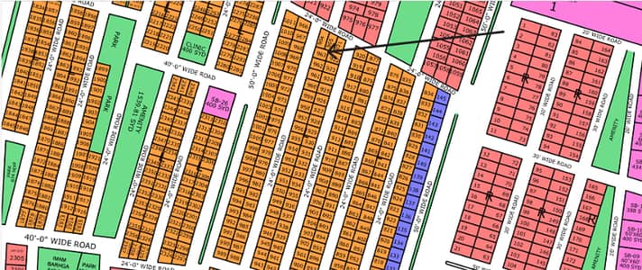 West Open Next To Corner 80-Yard Plot For Sale Gold Block North Town Residency Phase 1