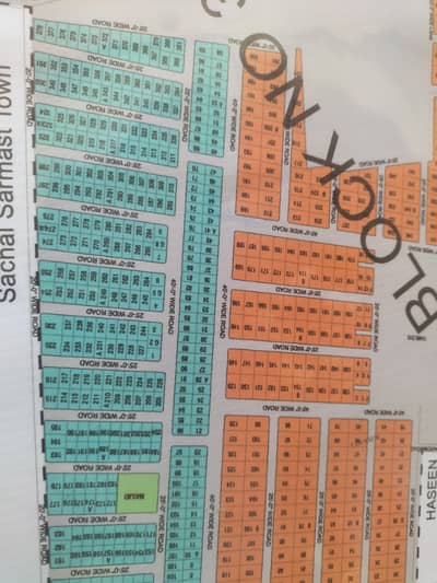 Corner 40ft wide road in pir Ahmed ZAMAN TOWN Block 3