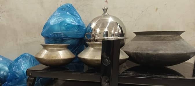 3,5 and 8 kg copper cauldron