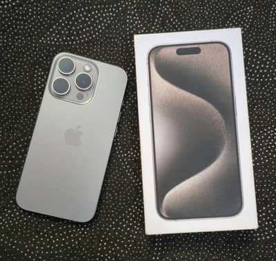 Iphone 15 Pro Natural Titanium 128 GB NON PTA With 4 Months Sim Time