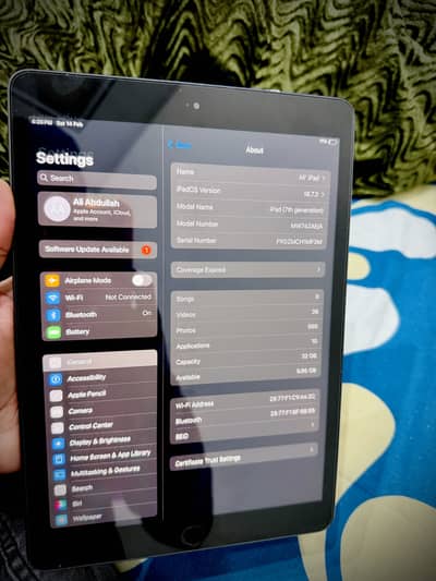 Ipad 7th generation 32Gb 10 inches wifi