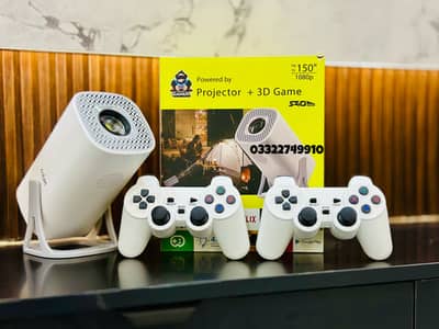 S40 Max Android + Game Projector ( 40000+ Games ) 2wireless controller