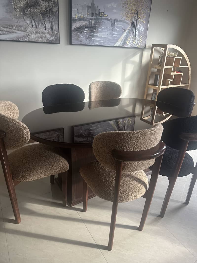 Dining table plus 6 chairs 5