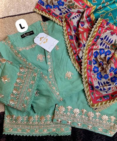Aghanoor lawn stitched  2pc and 3pc