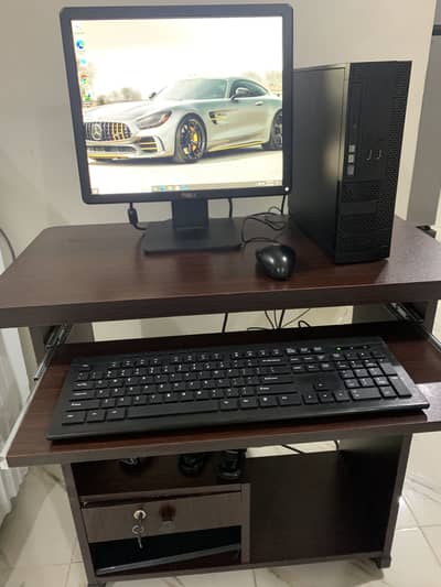 Dell Workstation Cor i3 with computer table for sale