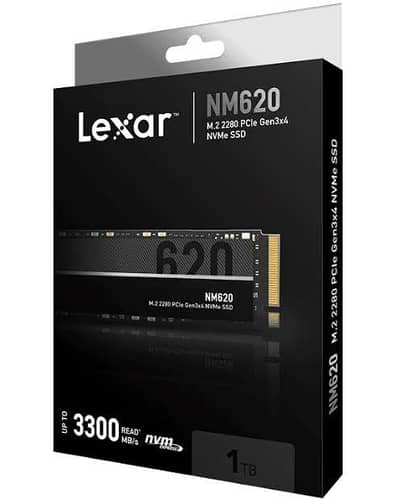 Lexar NM620 512GB High Speed NVMe SSD PCIe Gen 3x4 speed R: 3300MB/s