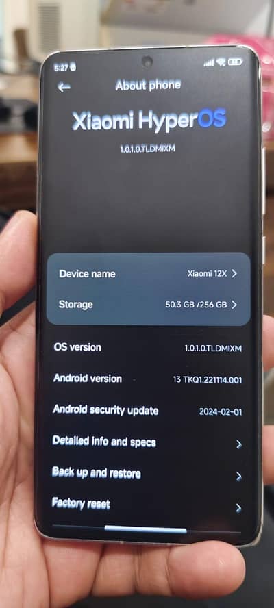 Xiaomi Mi 12x 256GB PTA Approved
