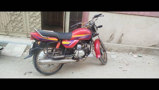 Honda CD 100cc Model 2008 - Red good engine with Tracker