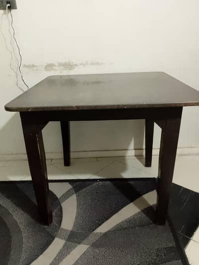 wooden / marble table
