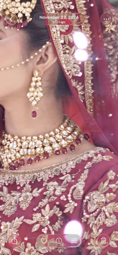 Indian kundan original bridal set