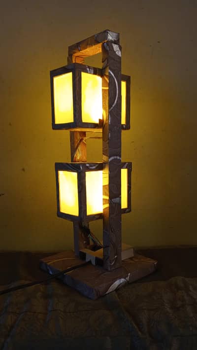 three colour light his beautiful design wooden lamp 3in1 home decor 