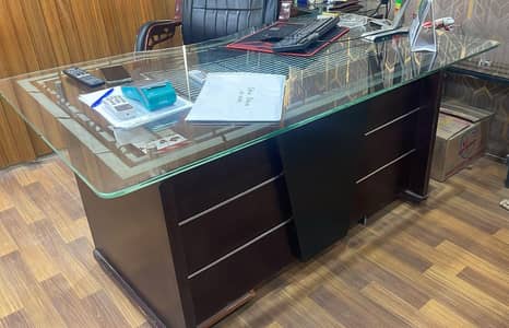 office table with side table