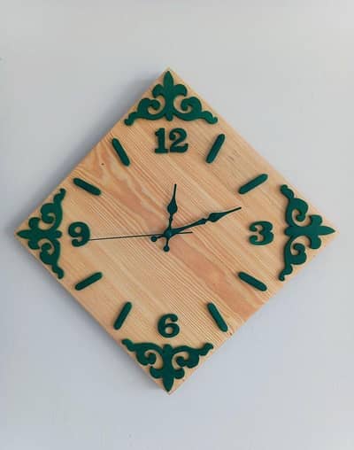 Wooden Wall Clock – Custom Design Available