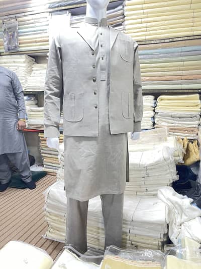 Gents Stitch Suit with Waistcoat – New Arrival 	•	Luxury