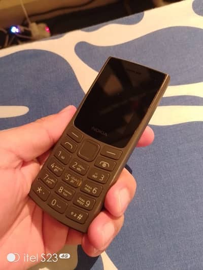 ORIGINAL NOKIA 105 2024 BLACK COMPLETE BOX