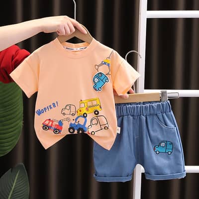 Kids Dinosaur T-Shirt & Shorts Set – Summer Casual Outfit