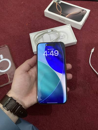 Iphone 16 pro max PTA, 512 GB, 93 BH, Desert Titanium, 10/10 condition