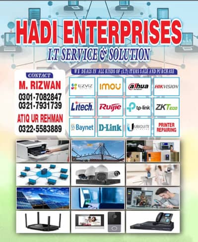 IT & Services Solution CCTV Cameras, Attendence system Computer Networ