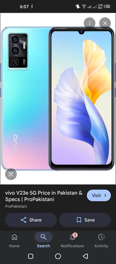 vivo v23e original penal available
