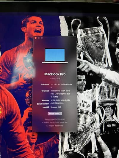 MacBook pro 2018, Touch bar, 15 inch