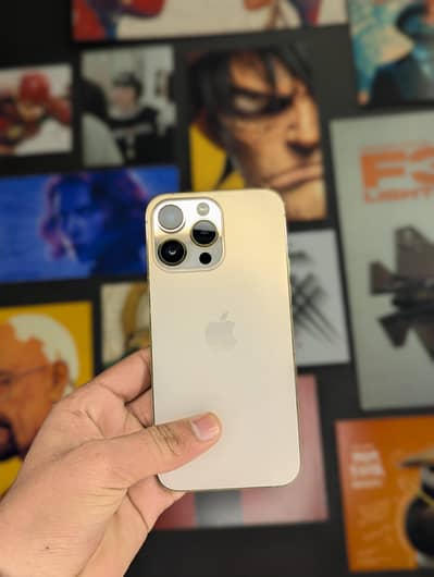 Iphone 14 Pro Max Golden color 256GB Physical+Esim Condition 10/9.5