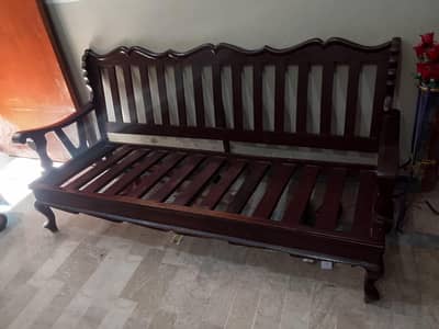 shesham wood sofa set