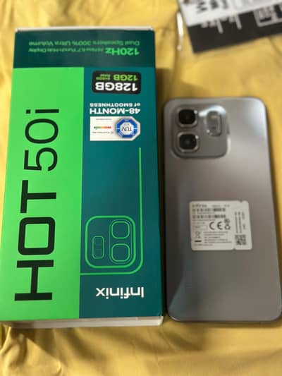 infinix hot 50i 6/128 just 6 month use 0/3/0/6/14/222/32