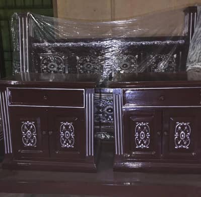 Bed Set  / Wooden Bed Set Solid Wood