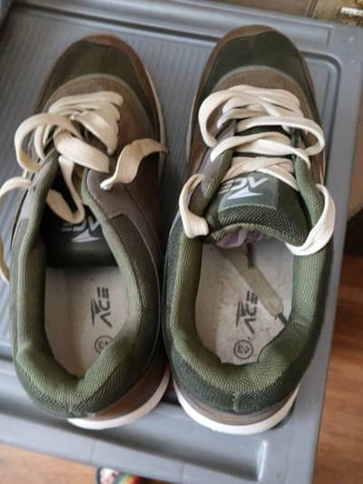 Ace shoes brown color size 43 never used without box