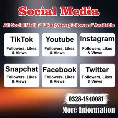 All Social media Service Available